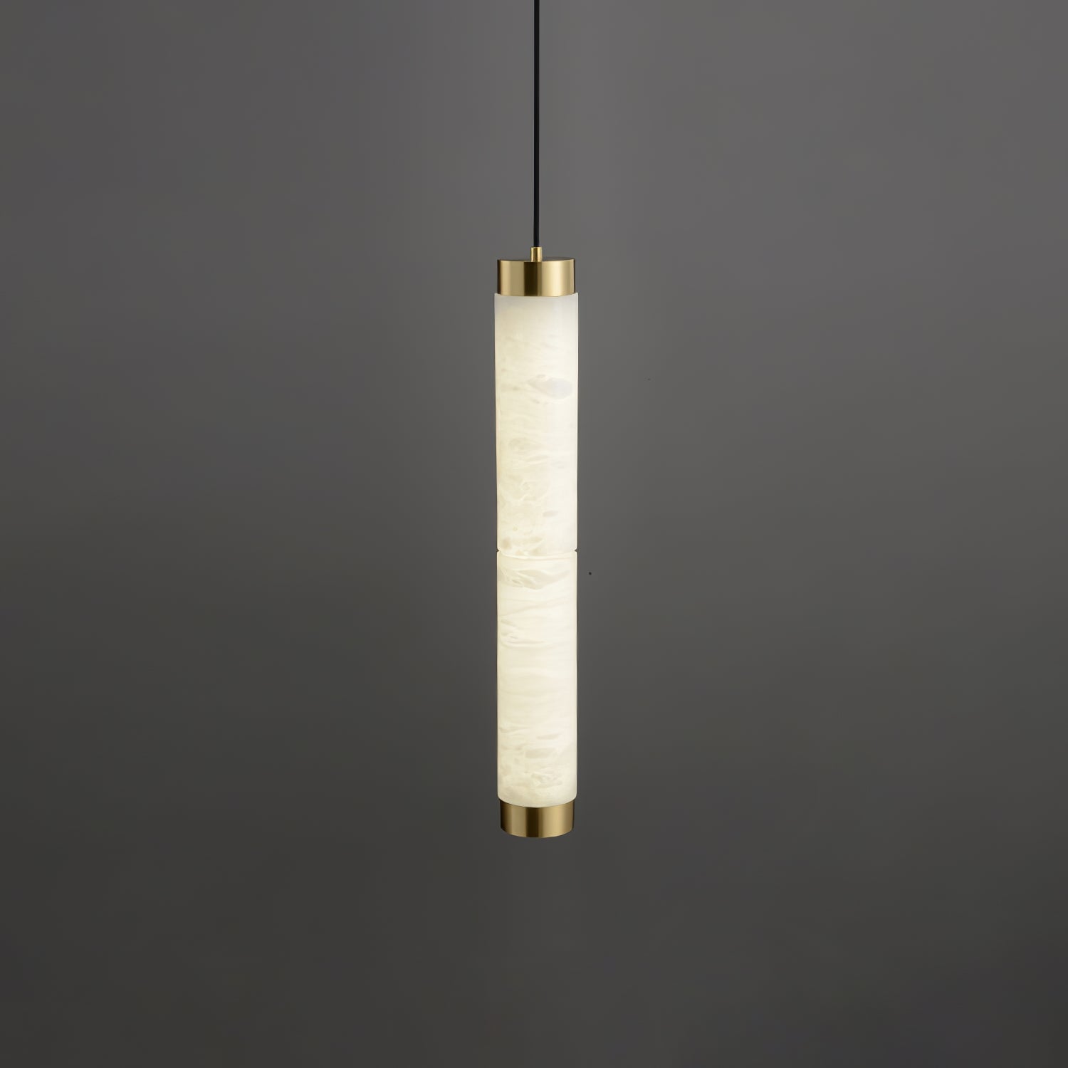Lira Cylindrical Alabaster Pendant Light