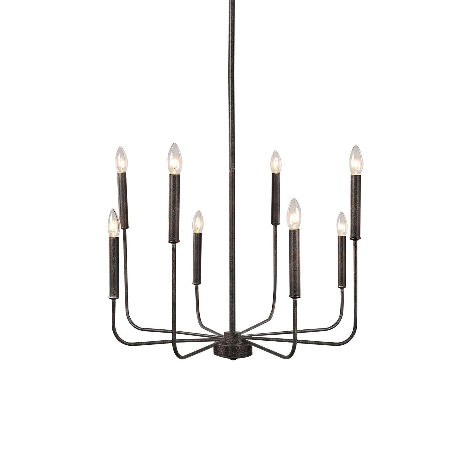 Ulfuvys Modern Candle Industrial Chandelier - Letslighting