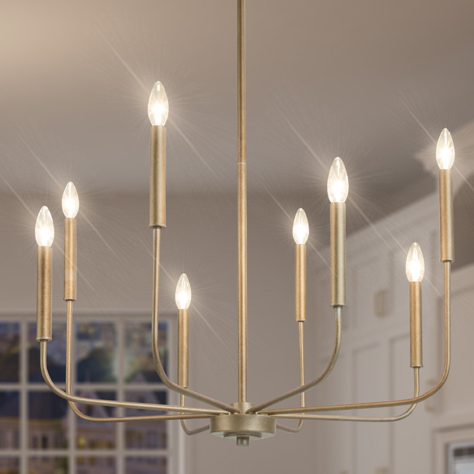 Ulfuvys Modern Candle Industrial Chandelier - Letslighting