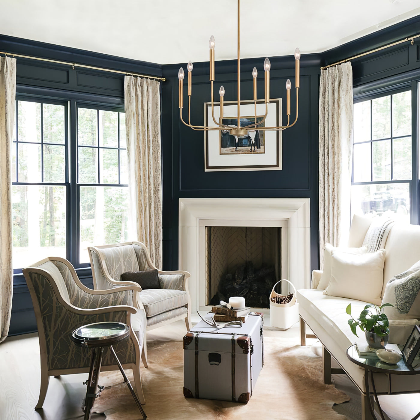 Ulfuvys Modern Candle Industrial Chandelier - Letslighting