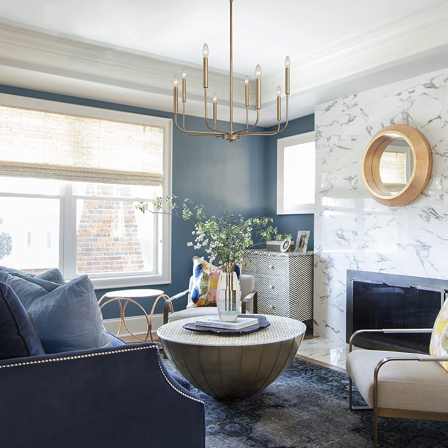 Ulfuvys Modern Candle Industrial Chandelier - Letslighting