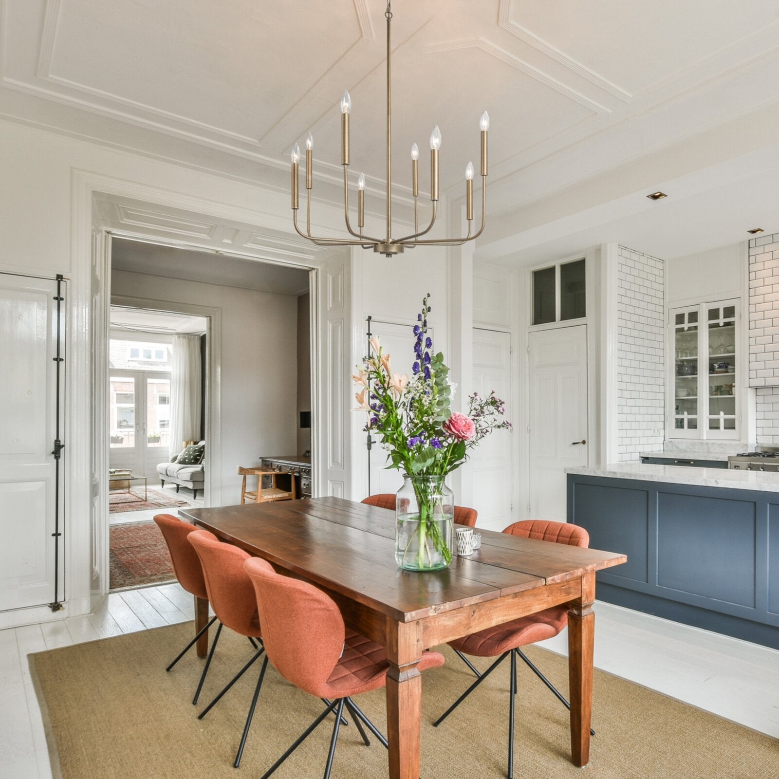 Ulfuvys Modern Candle Industrial Chandelier - Letslighting