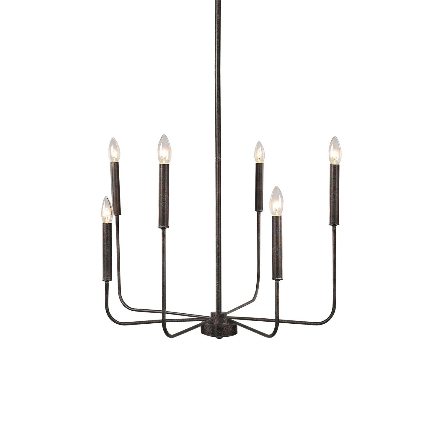 Ulfuvys Modern Candle Industrial Chandelier - Letslighting
