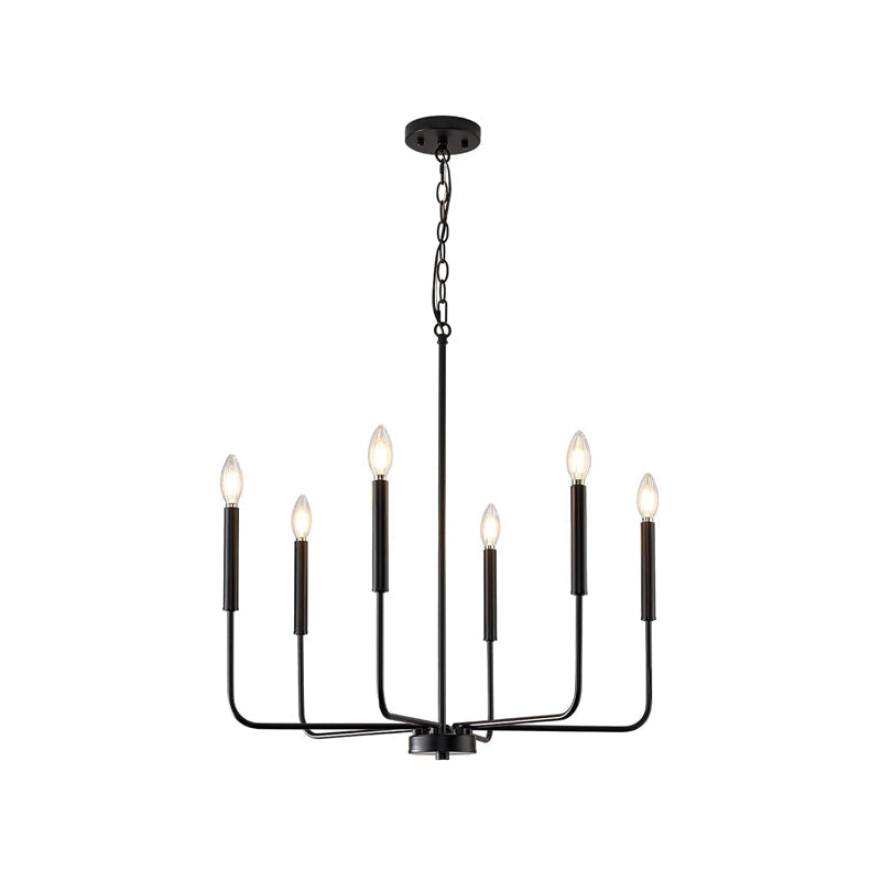 Ulfuvys Modern Candle Industrial Chandelier - Letslighting