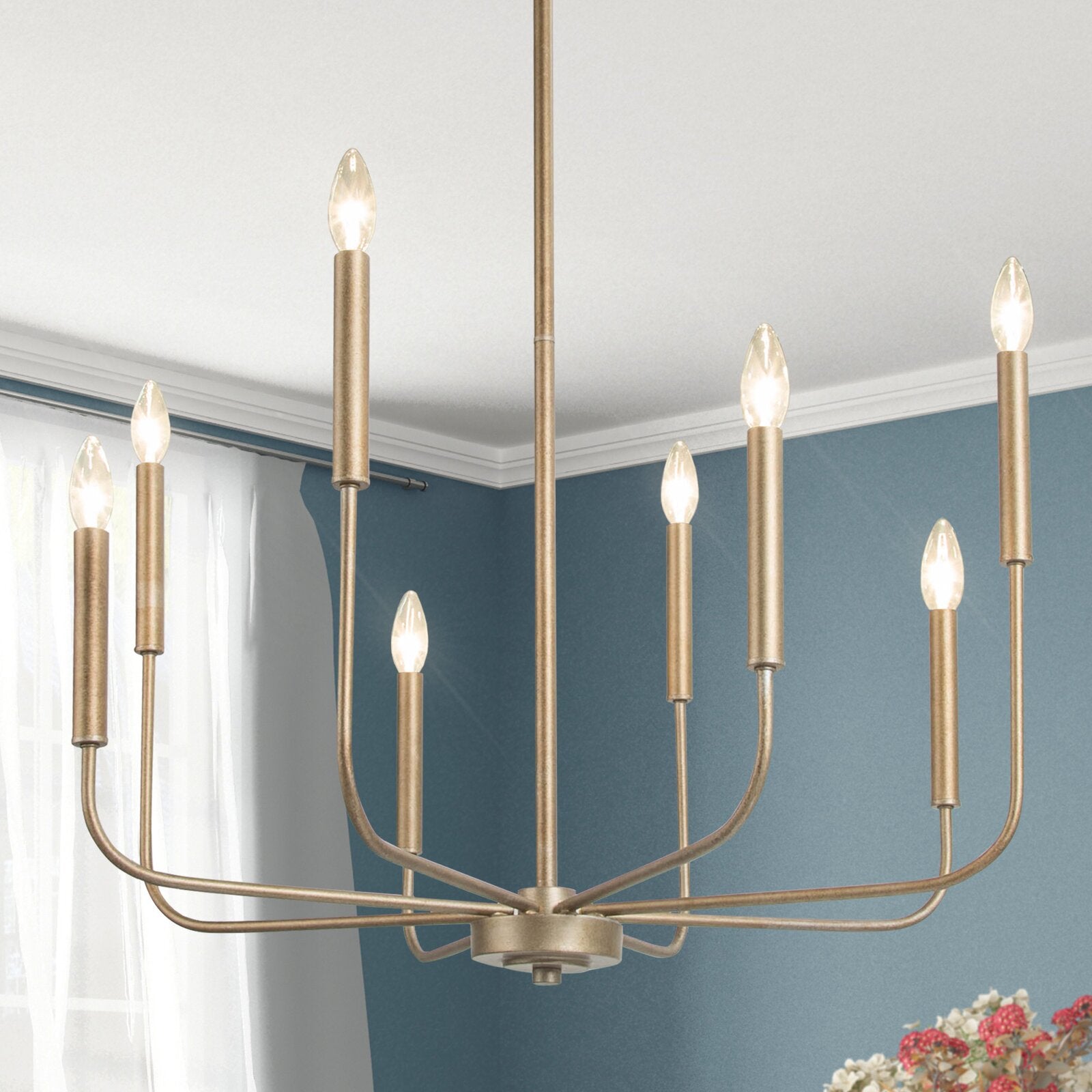 Ulfuvys Modern Candle Industrial Chandelier - Letslighting