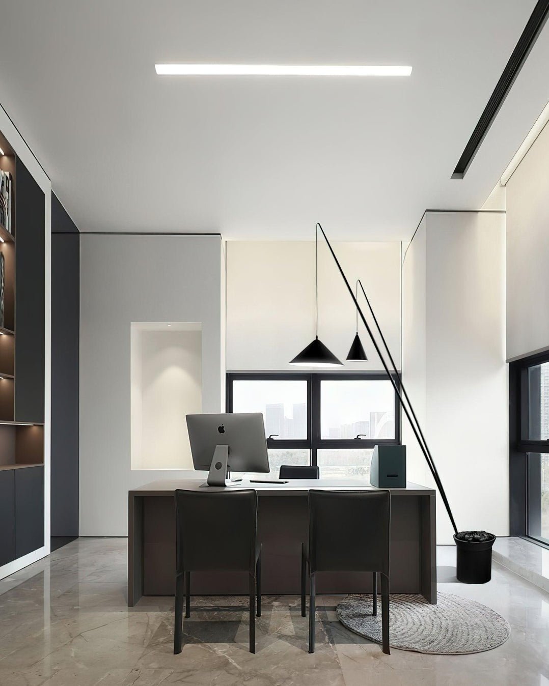 Canorara Multi-Arm Black Floor Lamp - Letslighting