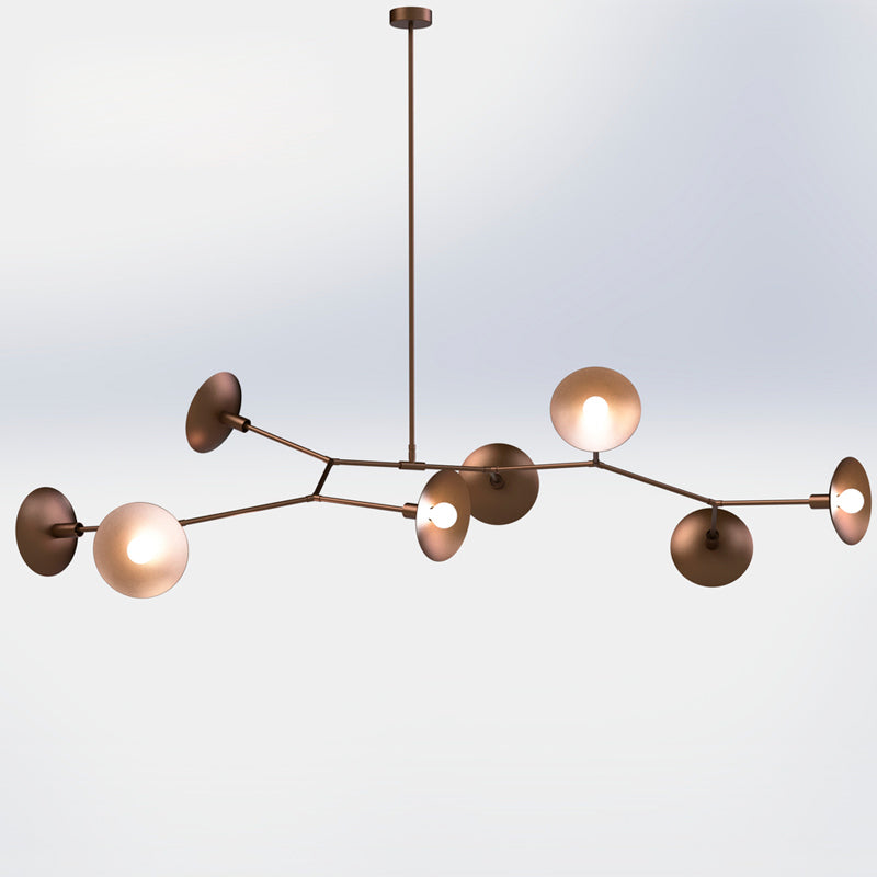 Tinduvyo Modern Minimalist Metal Glass Chandelier - Letslighting