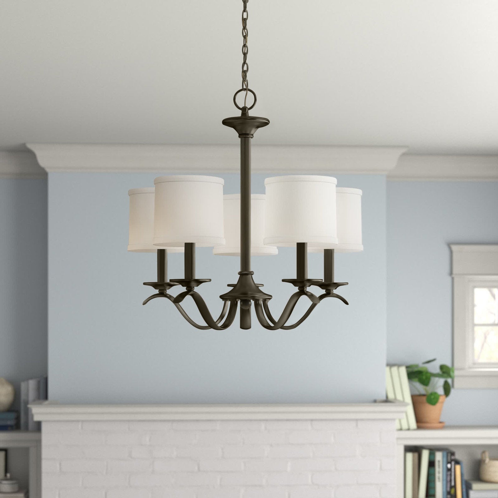 Vatnuvys Traditional Premium Brass Fabric Chandelier - Letslighting