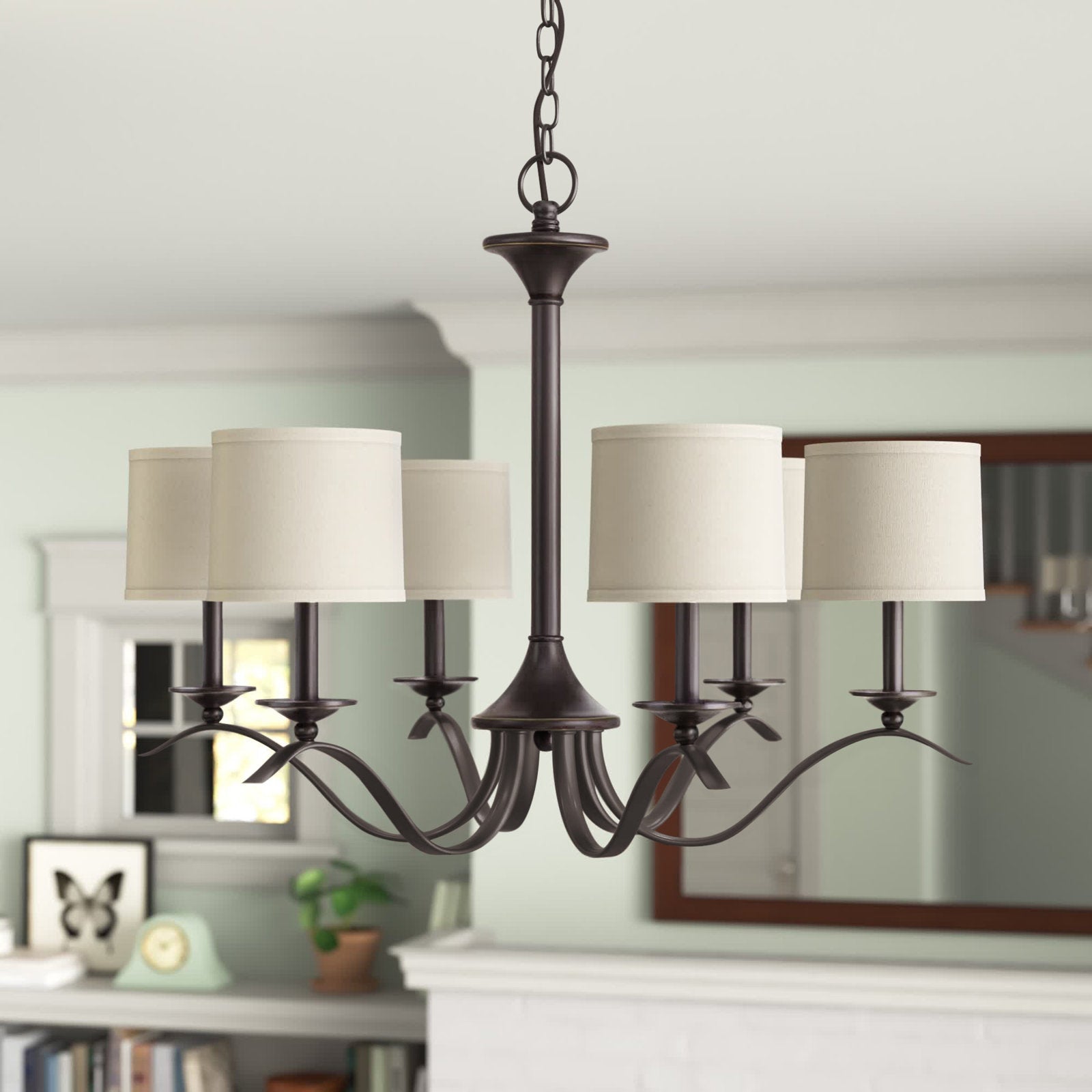 Vatnuvys Traditional Premium Brass Fabric Chandelier - Letslighting