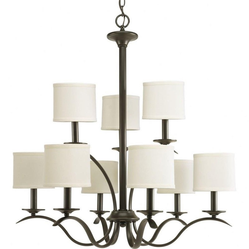 Vatnuvys Traditional Premium Brass Fabric Chandelier - Letslighting