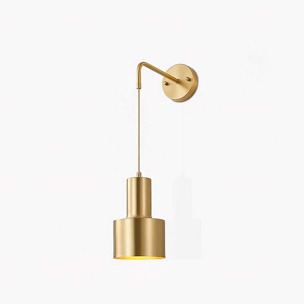 Alvina Modern Minimalist Brass Wall Light - Letslighting