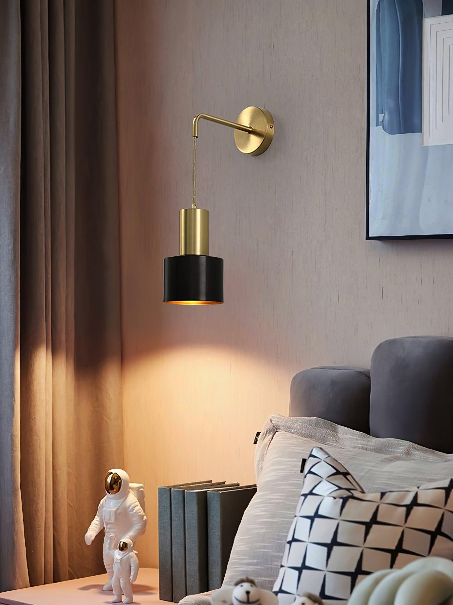 Alvina Modern Minimalist Brass Wall Light - Letslighting