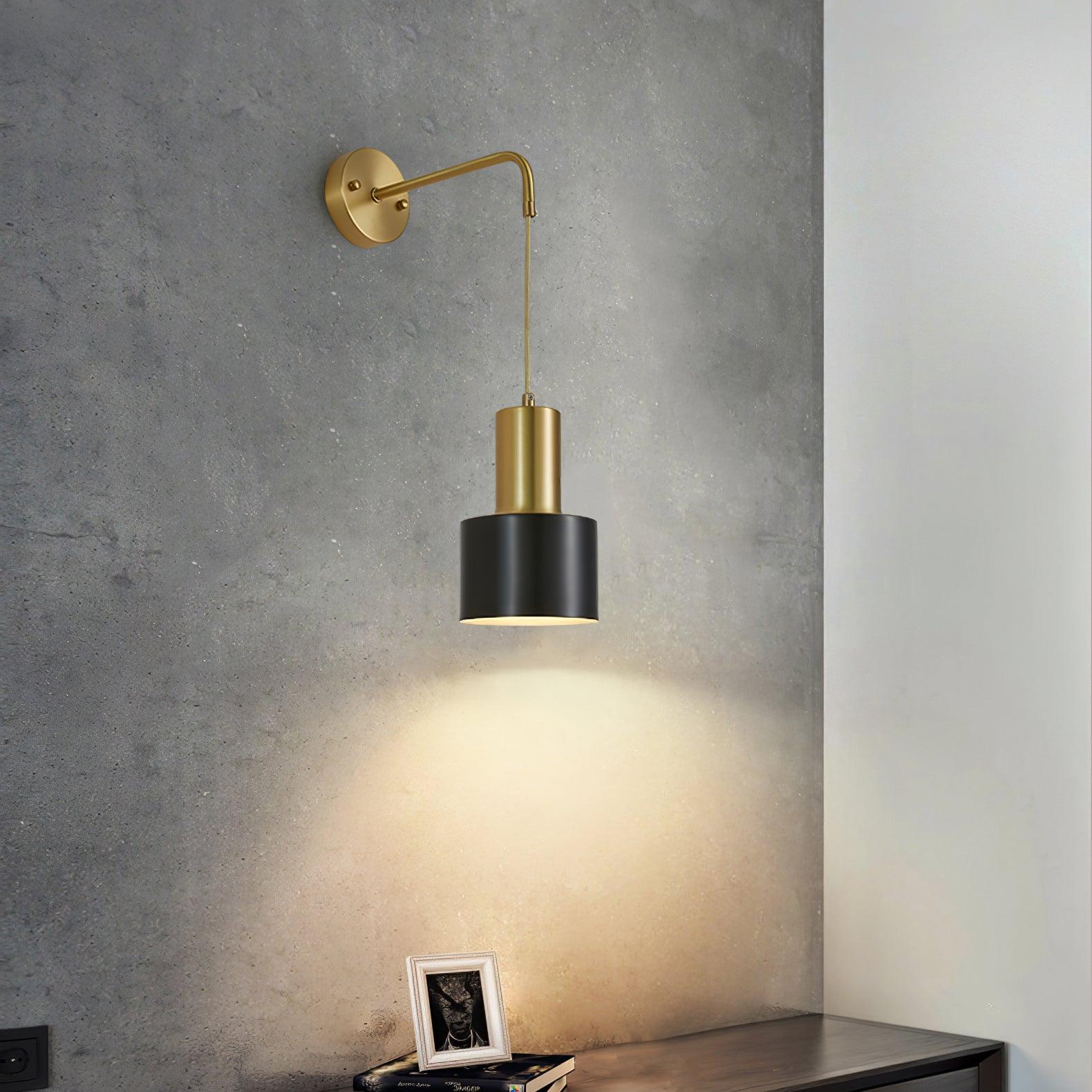 Alvina Modern Minimalist Brass Wall Light - Letslighting
