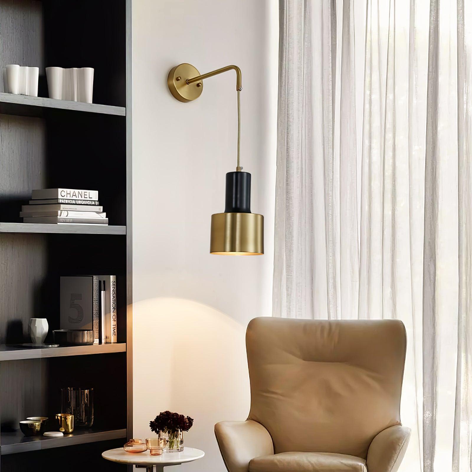 Alvina Modern Minimalist Brass Wall Light - Letslighting