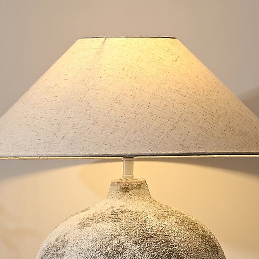 Riona Natural Fabric Ceramics Table Lamp - Letslighting