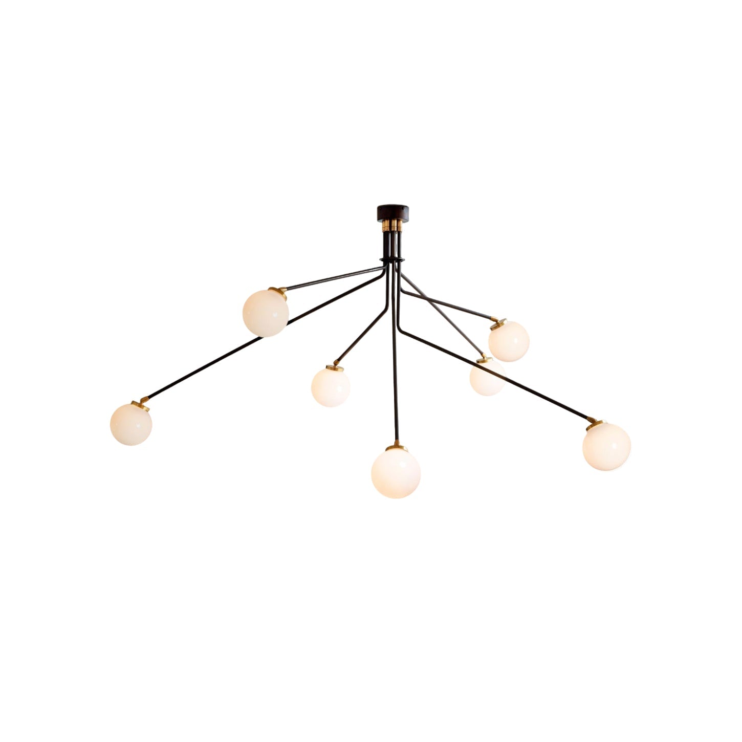 Vatnuvyo Modern Minimalist Brass Glass Ceiling Lamp - Letslighting