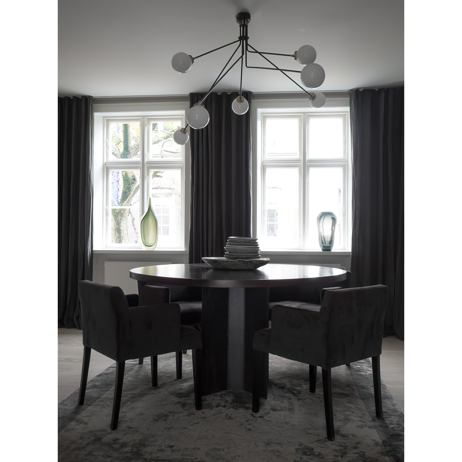 Vatnuvyo Modern Minimalist Brass Glass Ceiling Lamp - Letslighting