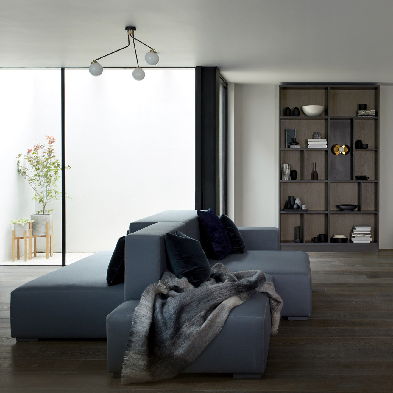 Vatnuvyo Modern Minimalist Brass Glass Ceiling Lamp - Letslighting