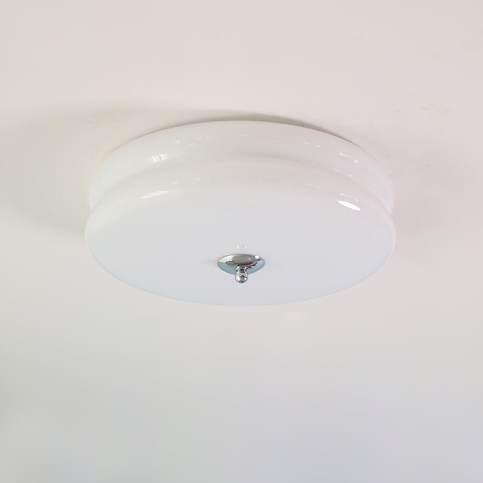 ValentinaVintage Round Flush Mount Ceiling Light Two Layer