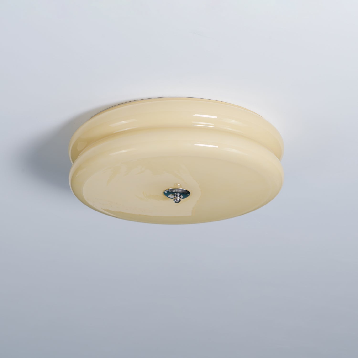 ValentinaVintage Round Flush Mount Ceiling Light Two Layer