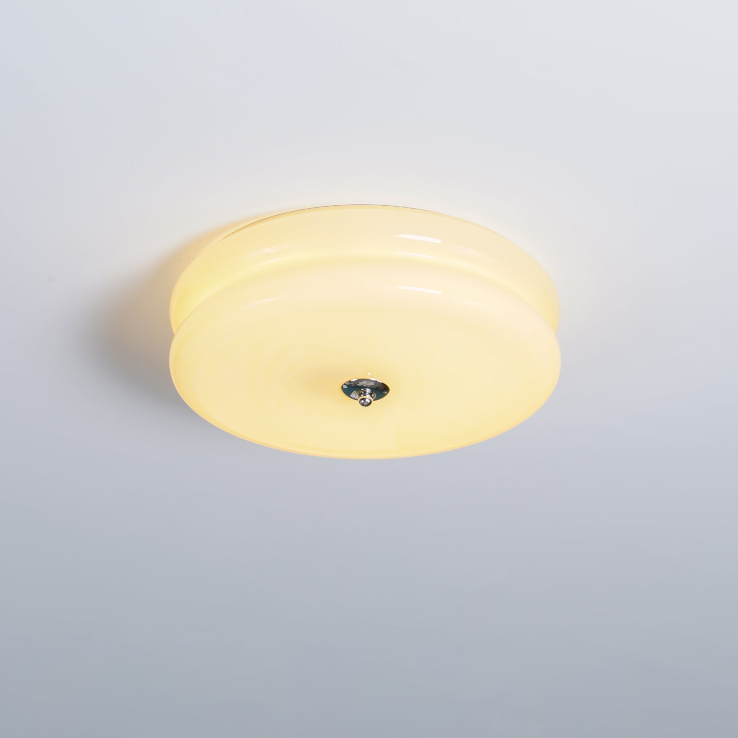 ValentinaVintage Round Flush Mount Ceiling Light Two Layer