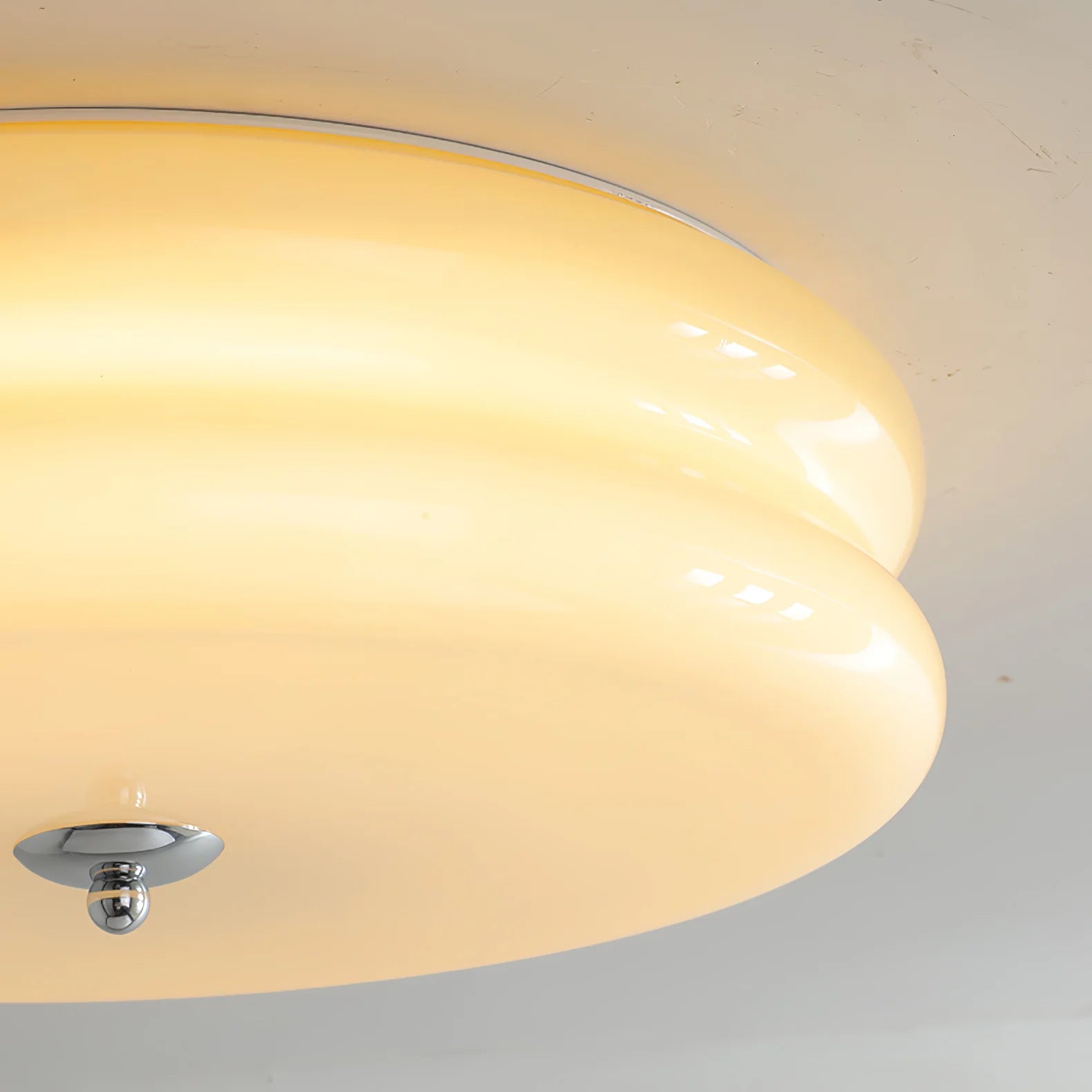 ValentinaVintage Round Flush Mount Ceiling Light Two Layer