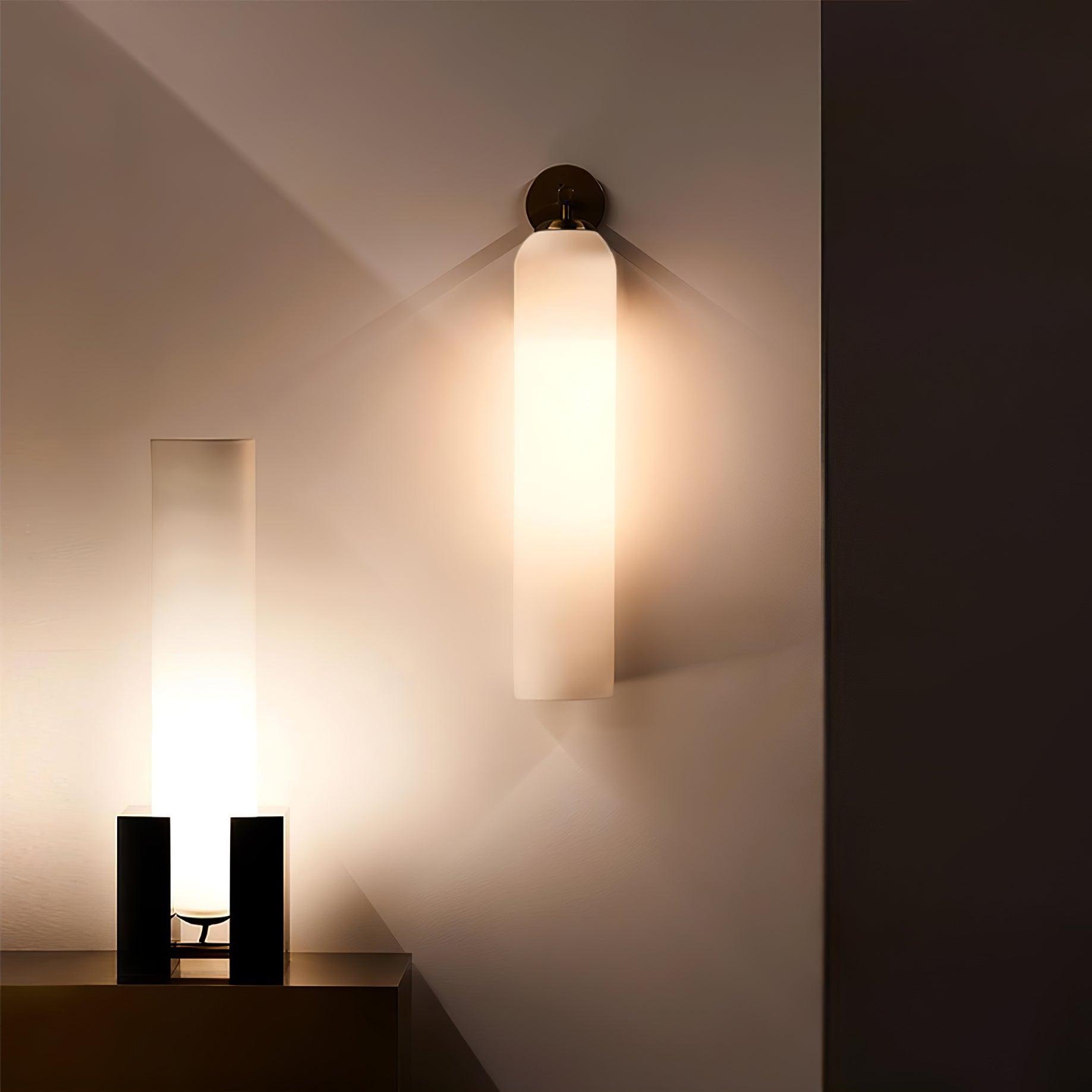 Aria Glass Indoor Wall Lamp Cylindrical