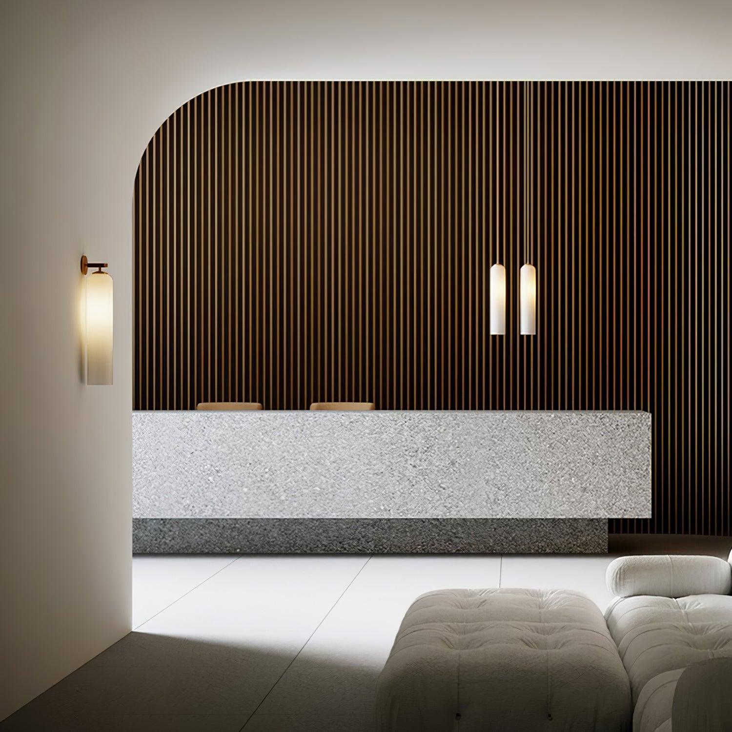 Aria Glass Indoor Wall Lamp Cylindrical