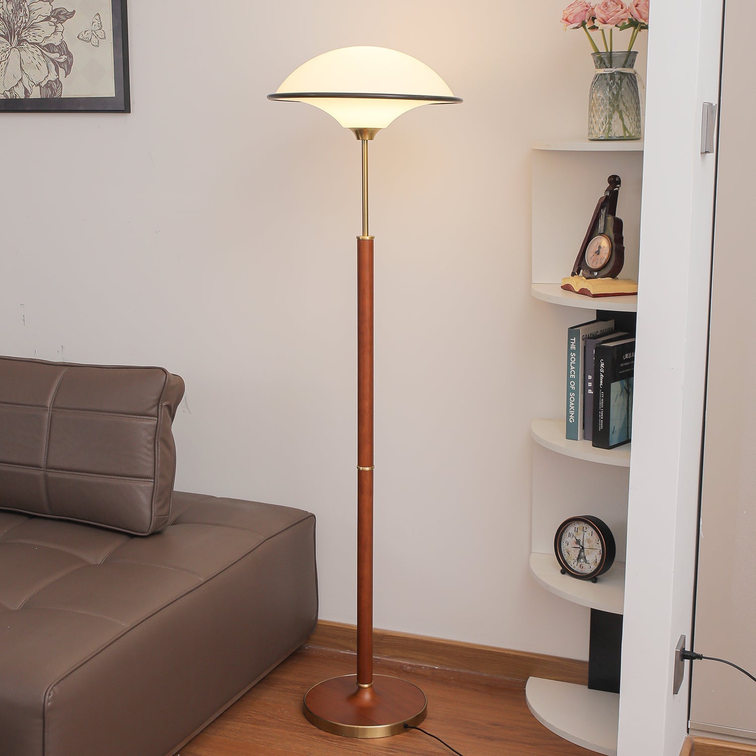 Astralis Wood Art Deco Floor Lamp - Letslighting