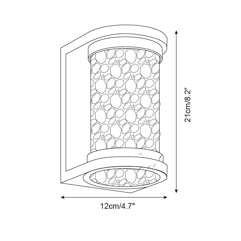 Artika Outdoor Wall Lamp Stainless Steel Textured Glass - Letslighting