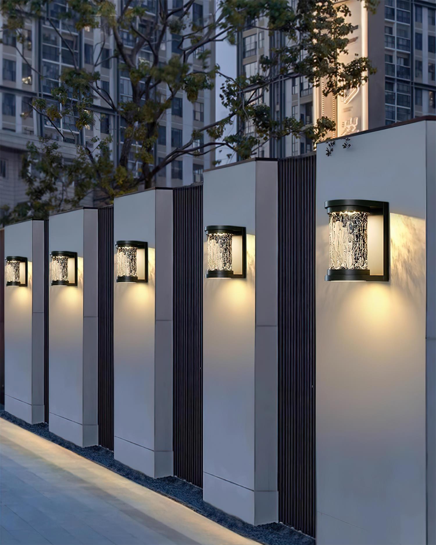 Artika Outdoor Wall Lamp Stainless Steel Textured Glass - Letslighting