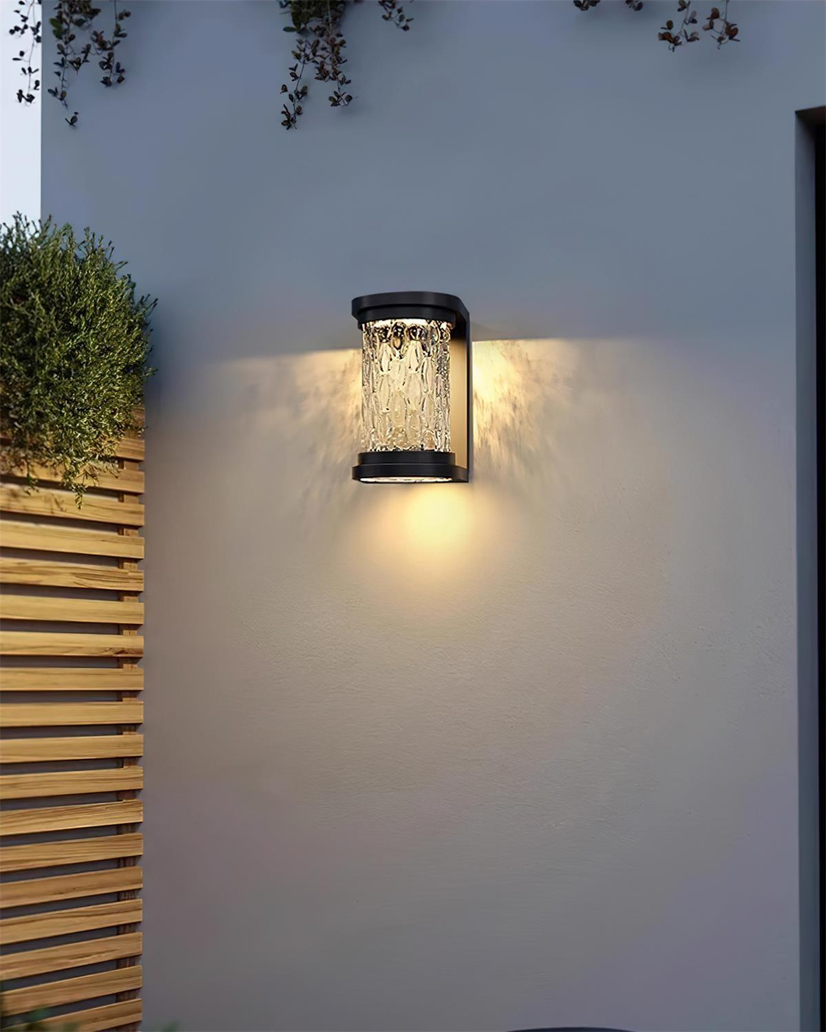 Artika Outdoor Wall Lamp Stainless Steel Textured Glass - Letslighting