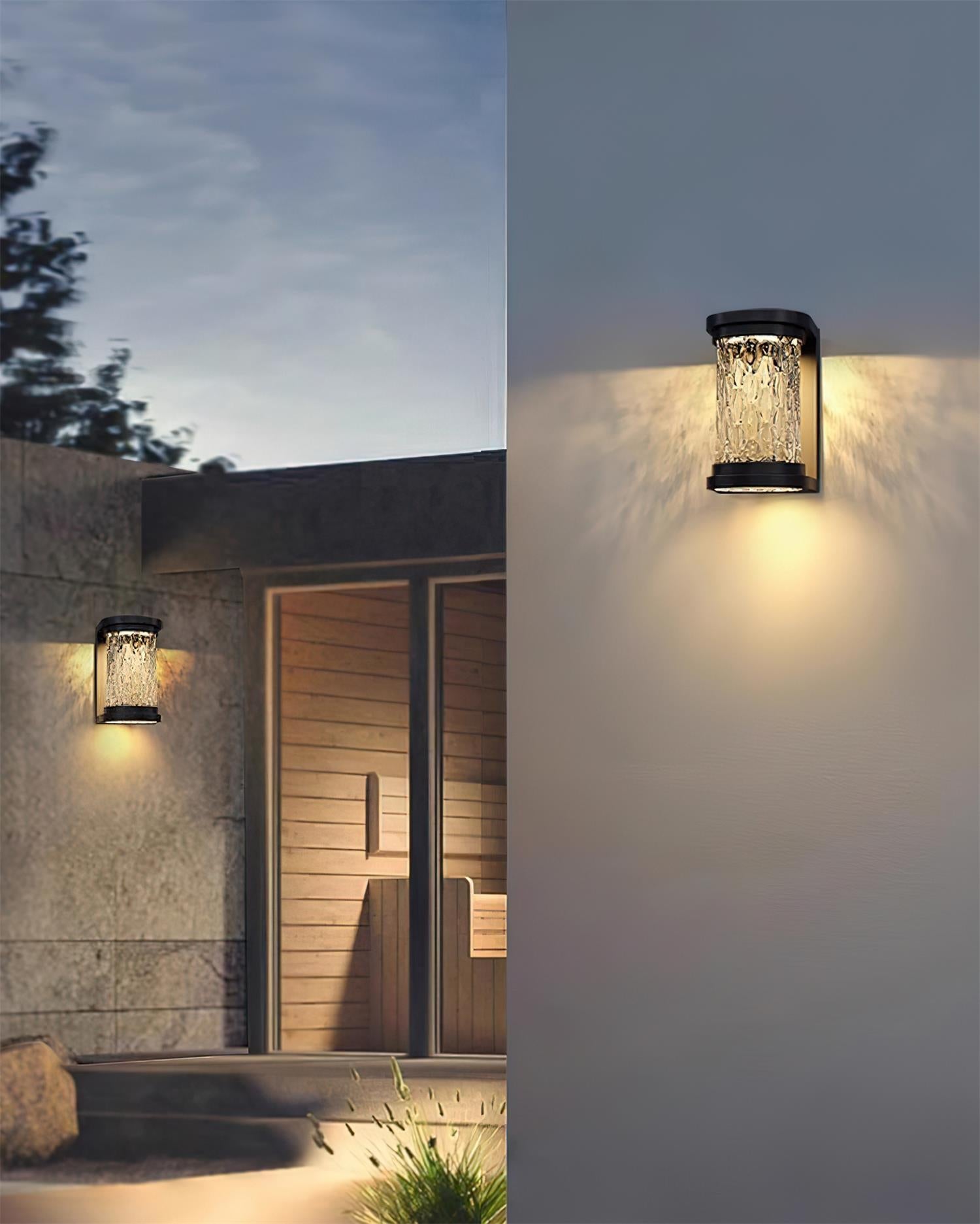 Artika Outdoor Wall Lamp Stainless Steel Textured Glass - Letslighting
