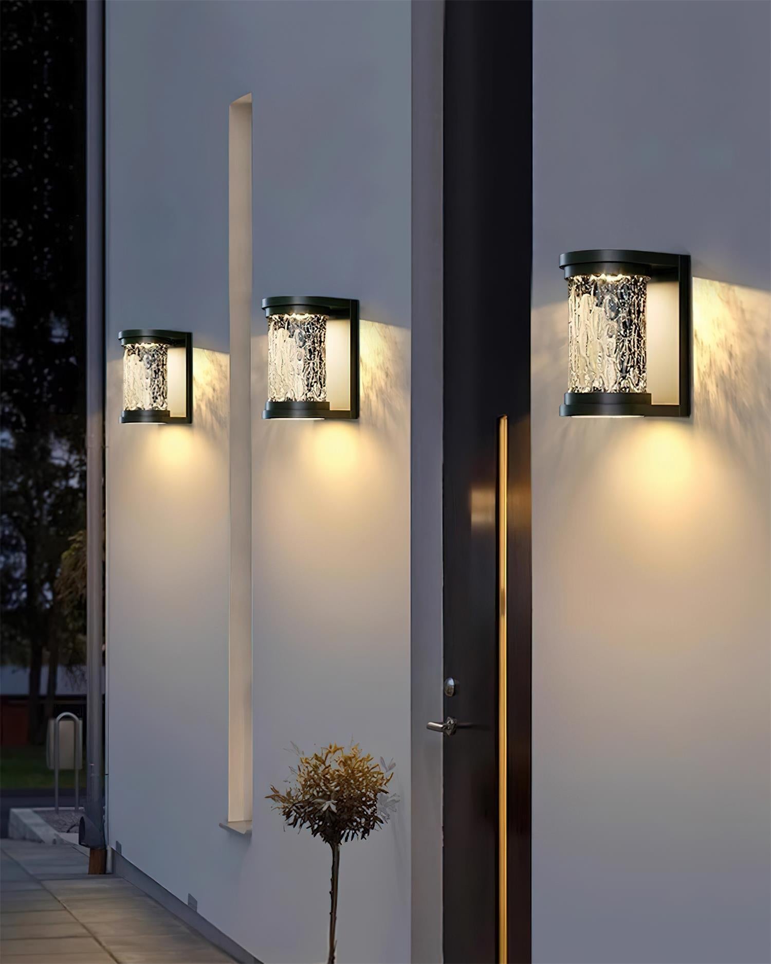 Artika Outdoor Wall Lamp Stainless Steel Textured Glass - Letslighting