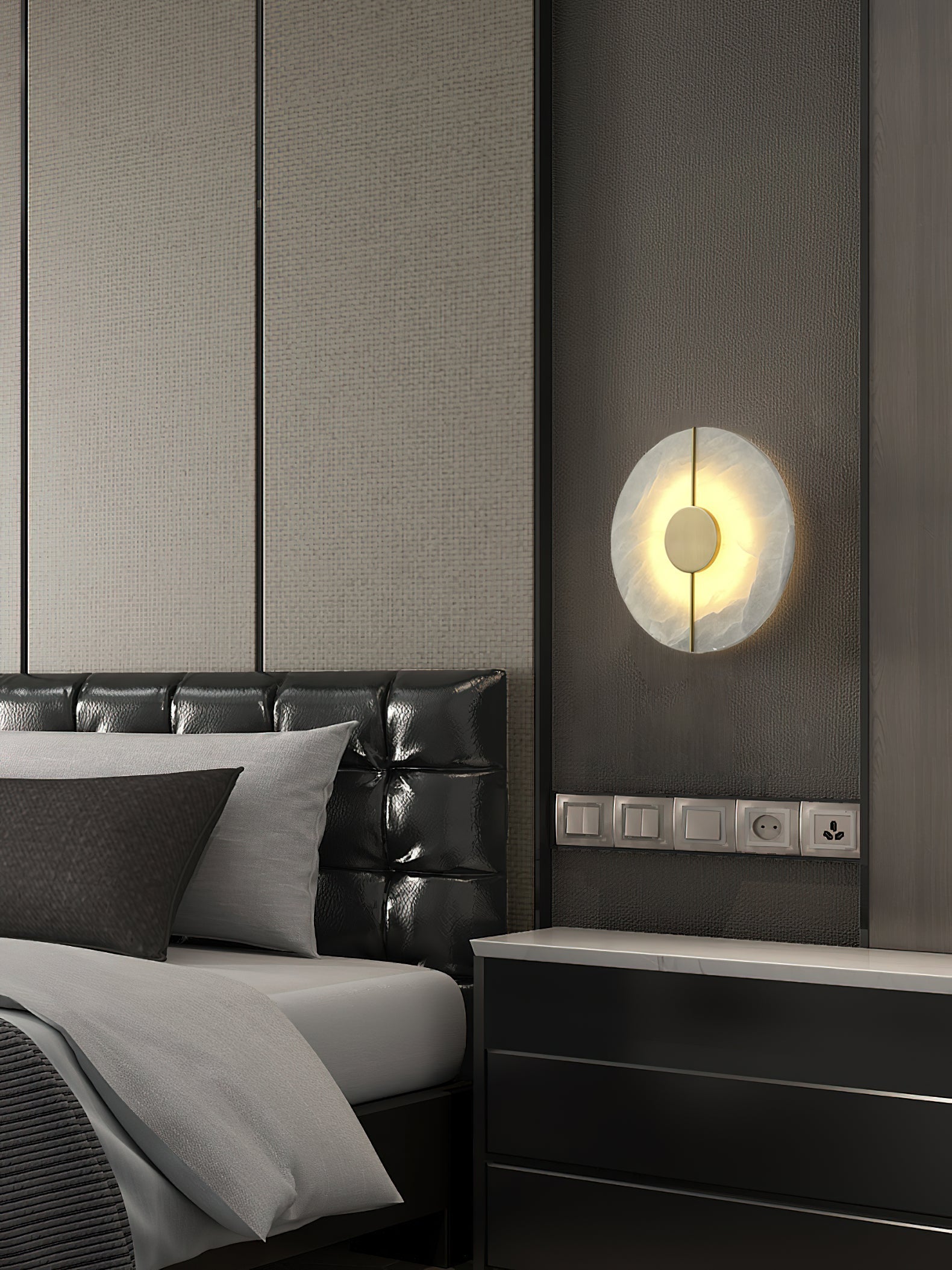 Waegnuvyo Modern Minimalist Alabaster Wall Lamp - Letslighting
