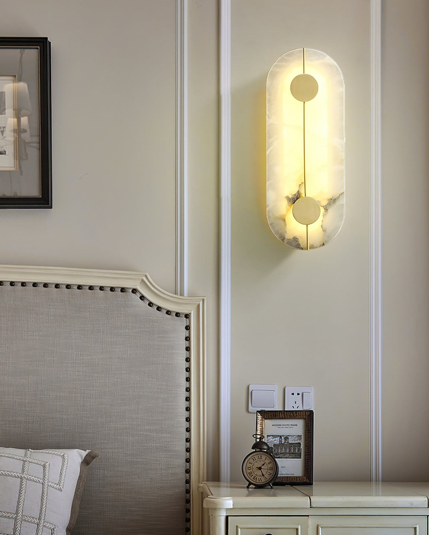 Waegnuvyo Modern Minimalist Alabaster Wall Lamp - Letslighting