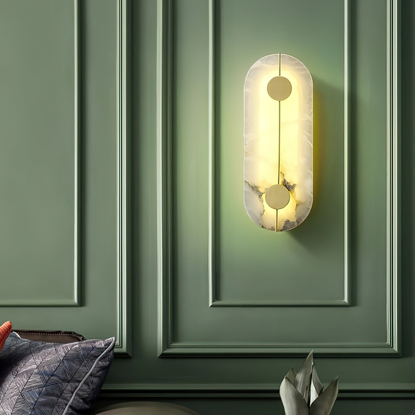 Waegnuvyo Modern Minimalist Alabaster Wall Lamp - Letslighting
