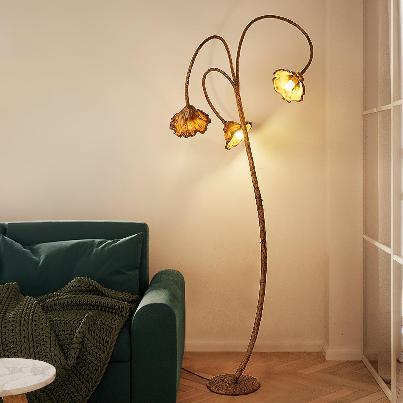 Gavin Natural Resin Floor Lamp - Letslighting