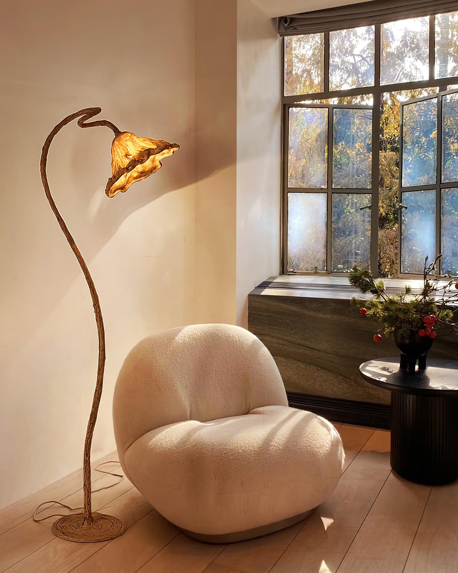 Gavin Natural Resin Floor Lamp - Letslighting