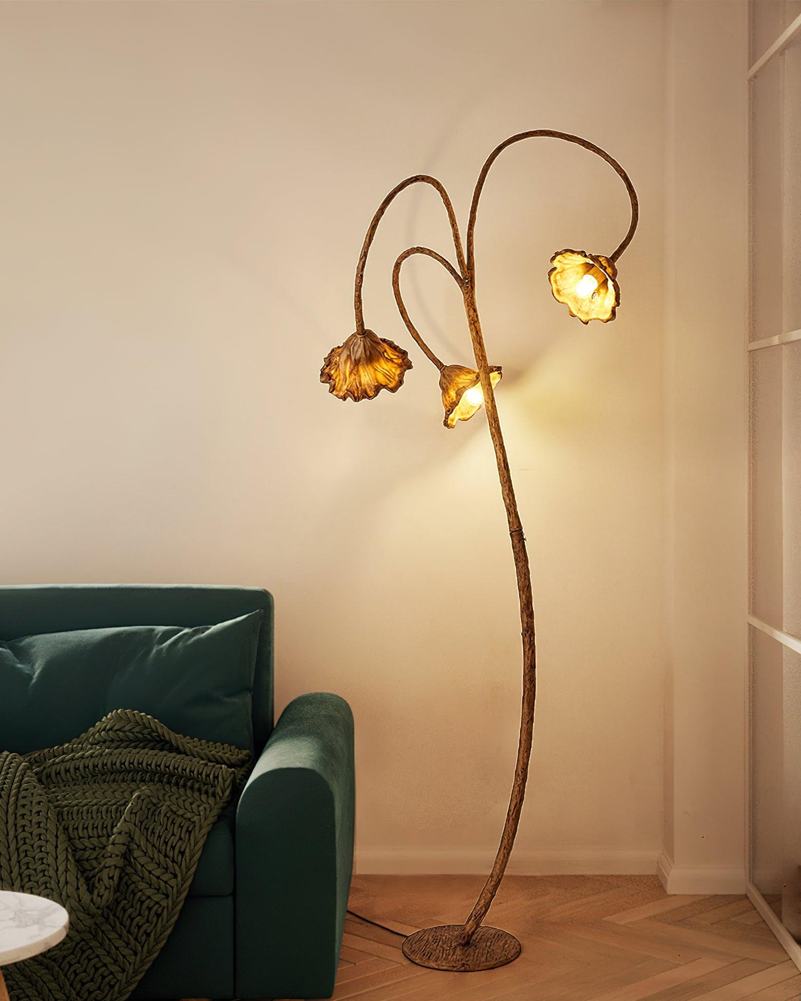 Gavin Natural Resin Floor Lamp - Letslighting
