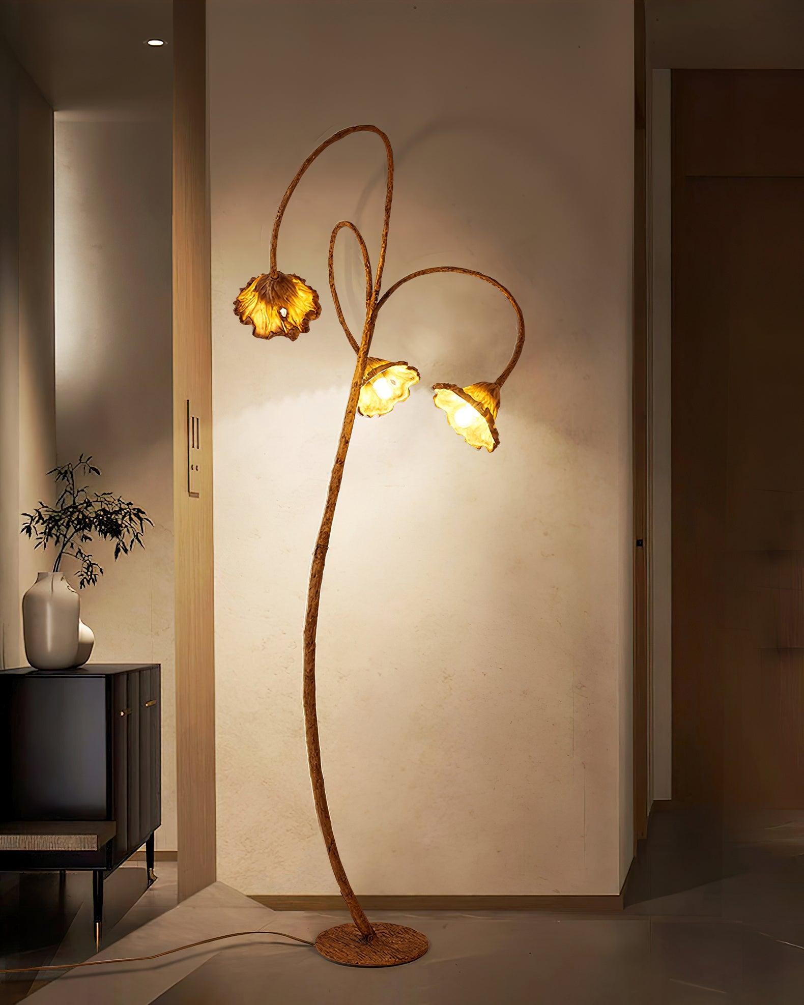Gavin Natural Resin Floor Lamp - Letslighting