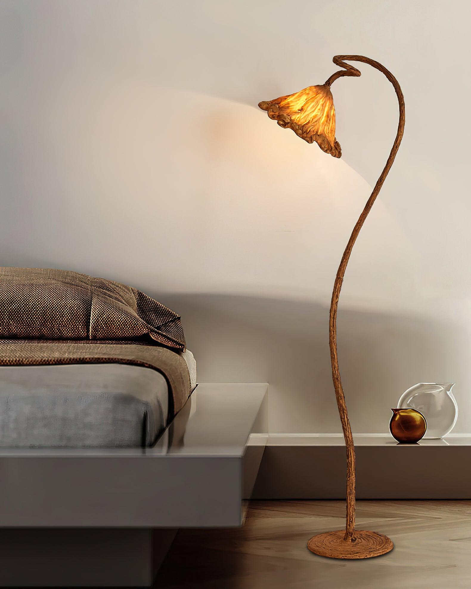 Gavin Natural Resin Floor Lamp - Letslighting