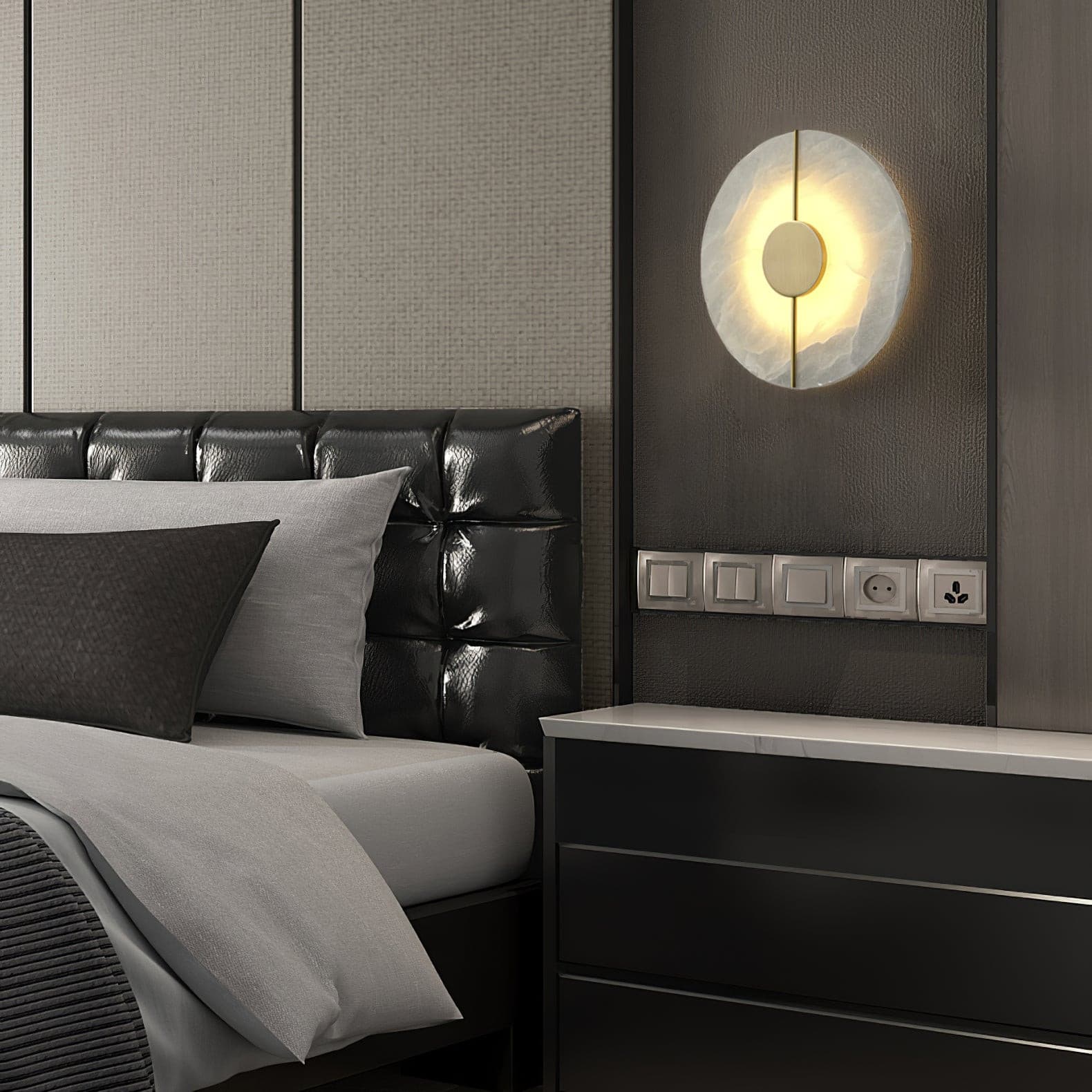 Artistic Wall Lamp Dolomite Copper Retro Flair - Letslighting