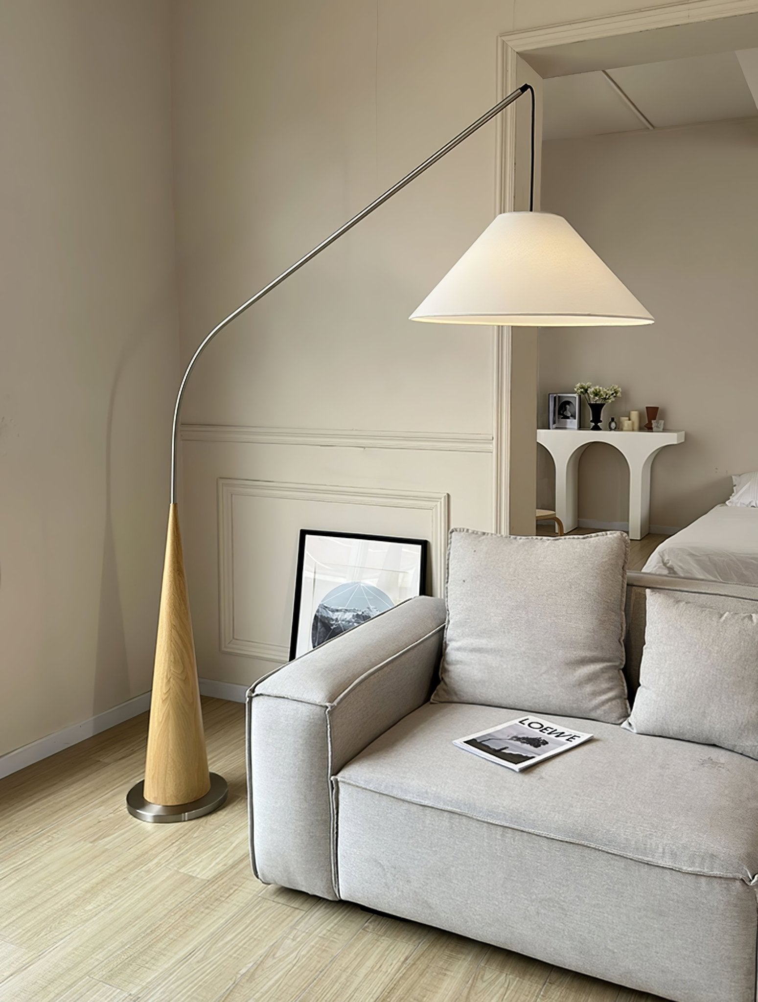 Uriah Minimalist Fabric Floor Lamp - Letslighting