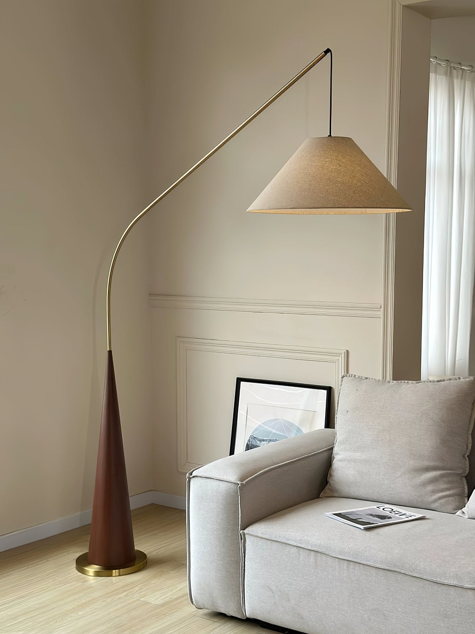 Uriah Minimalist Fabric Floor Lamp - Letslighting