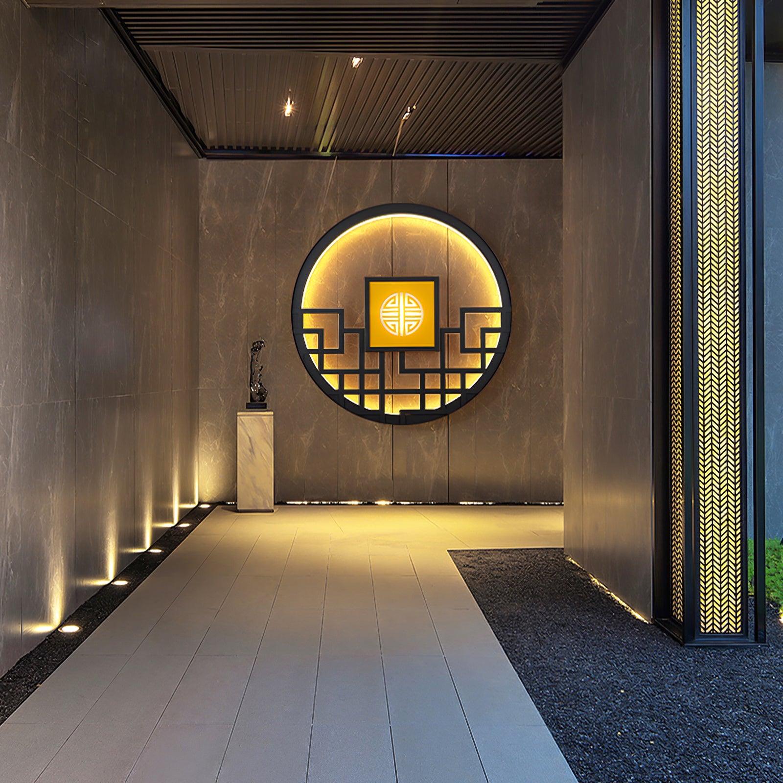 Alzoror Nordic Art Round Outdoor Wall Light - Letslighting