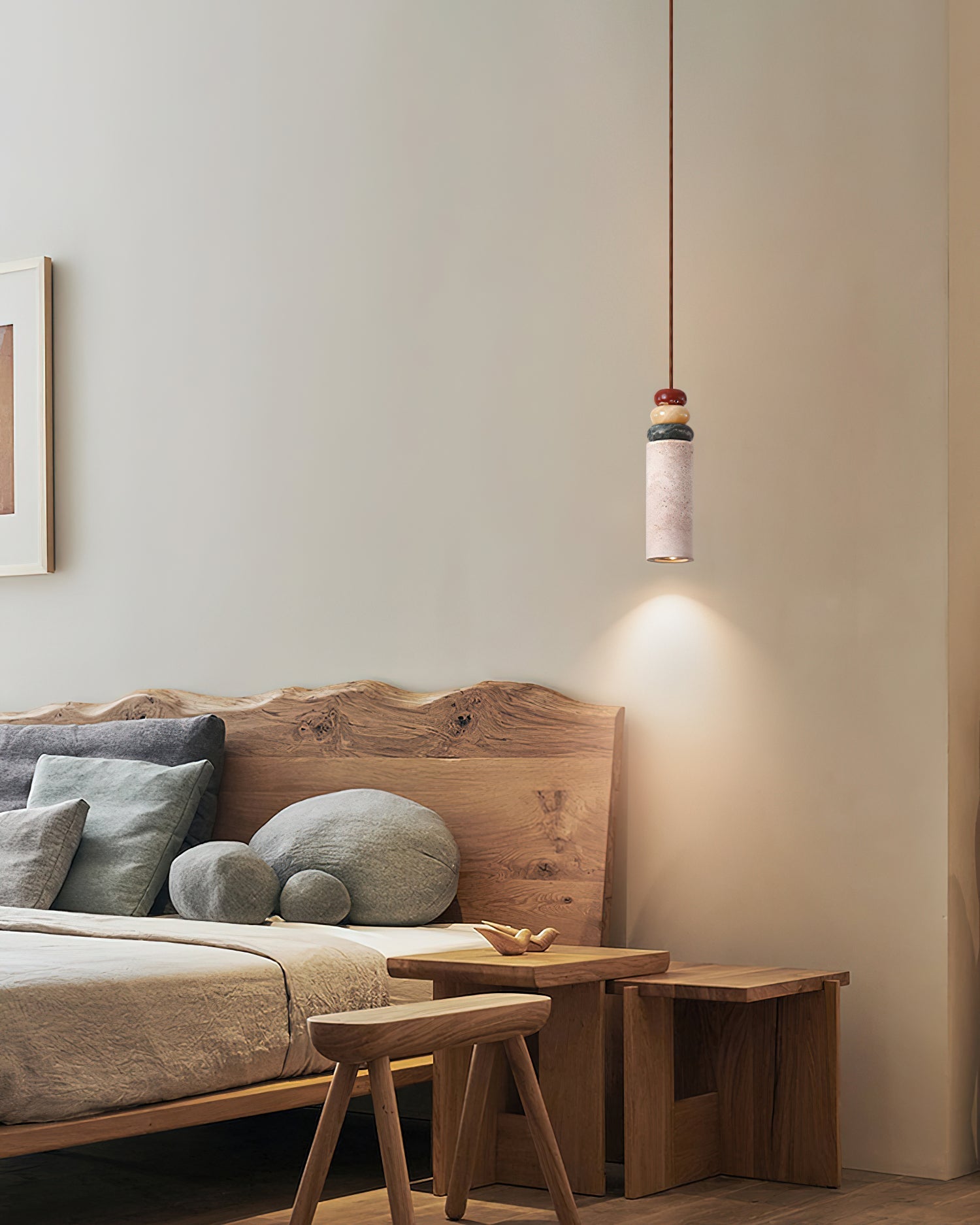 Tinon Pendant Lamp Yellow travertine Marble - Letslighting