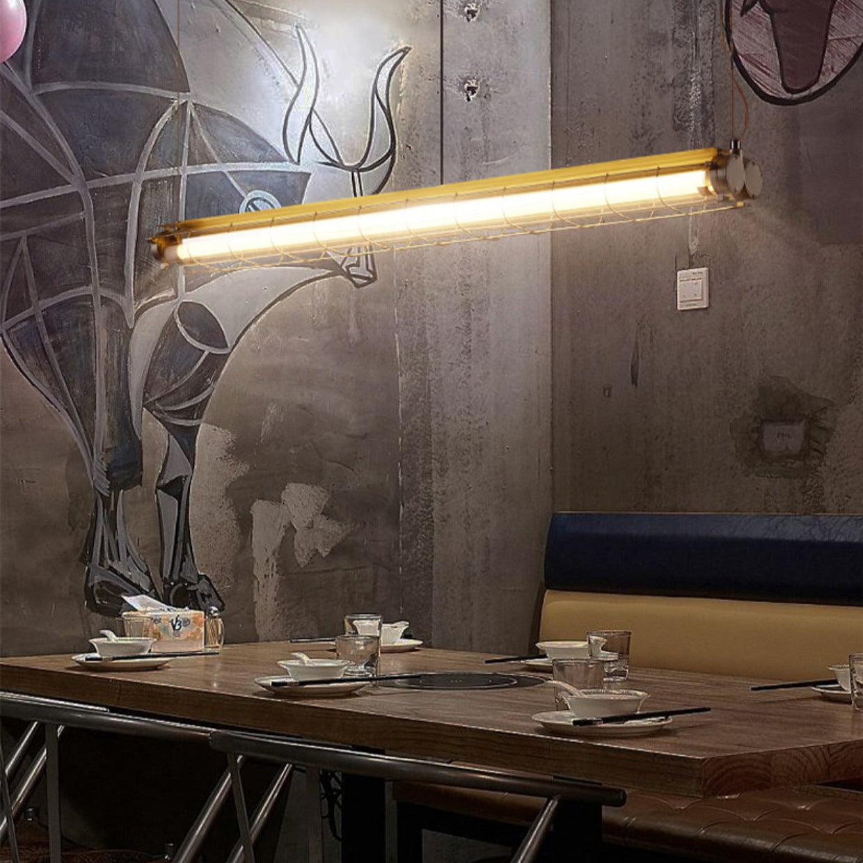 Arsorisra Industrial Linear Pendant Light - Letslighting