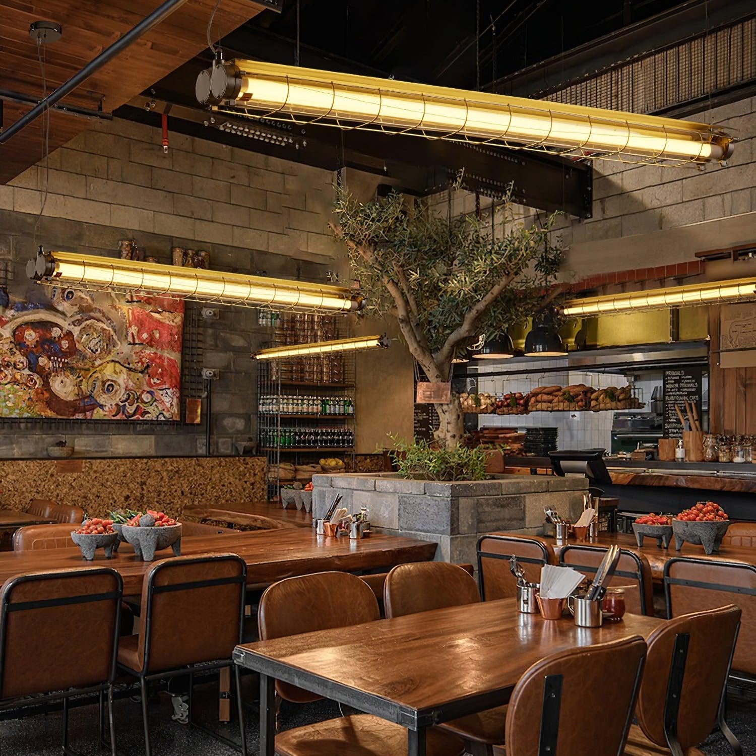 Arsorisra Industrial Linear Pendant Light - Letslighting