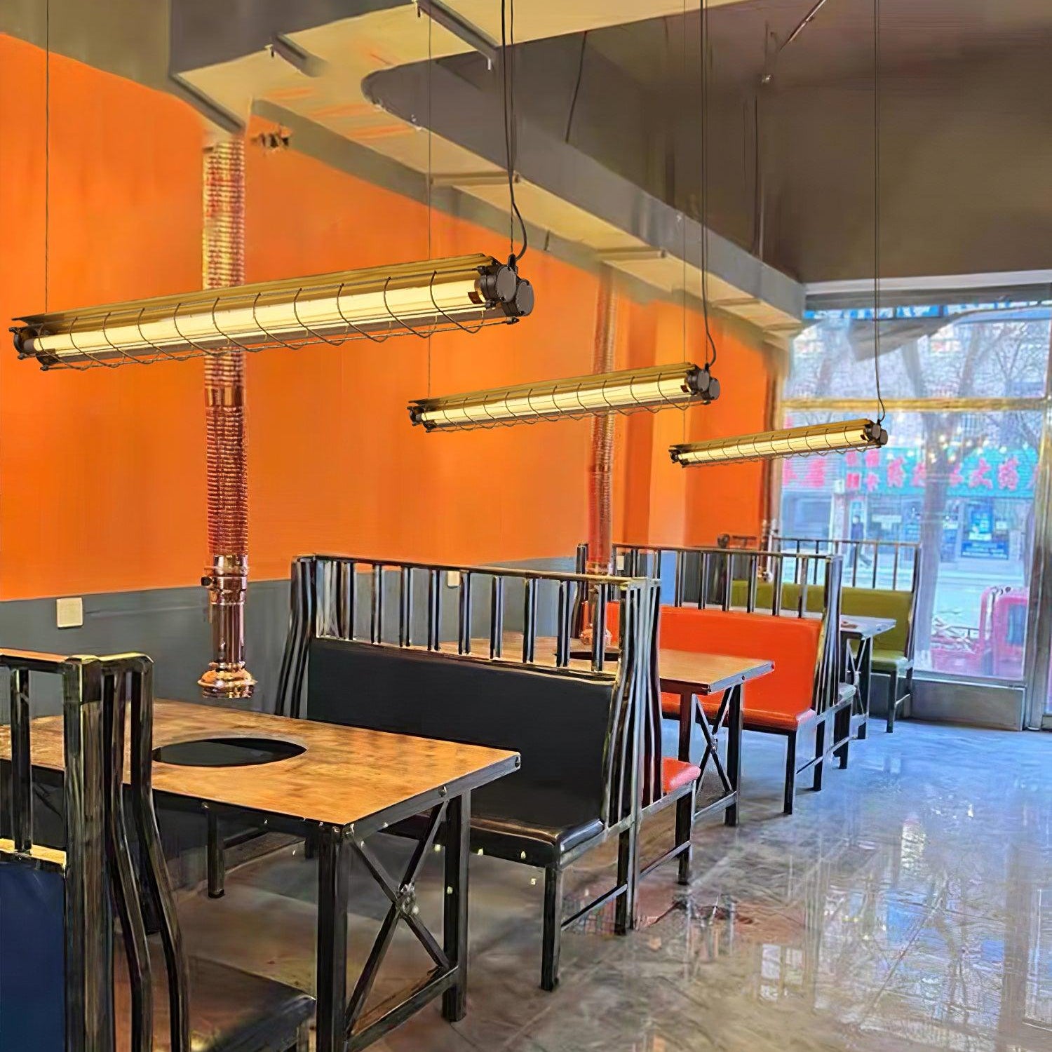 Arsorisra Industrial Linear Pendant Light - Letslighting